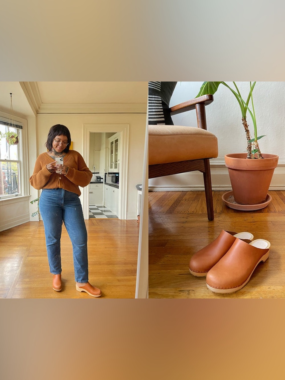 Bryr Worker Clog in Whiskey Leather Size 39 - Picture 13 of 16